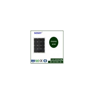 40w太阳能单晶电池板(so-40w)