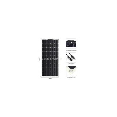 100W半柔性单晶光伏发电板(M100W)