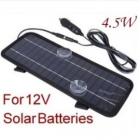 5W太阳能汽车电瓶充电器(4.5W-Car)