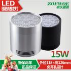 15W LED明装筒灯