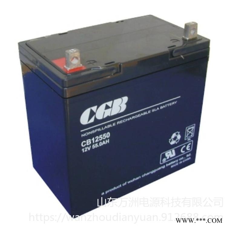 长光蓄电池CB12550 长光12V55AH 铅酸性电池 光伏系统发电专用电池