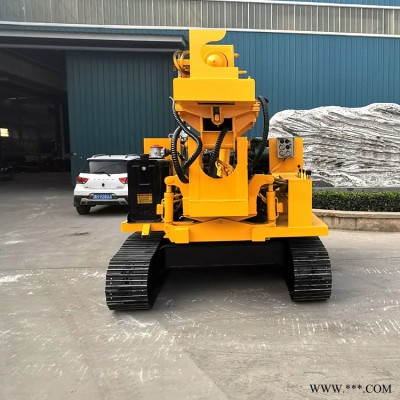 光伏砸桩机 光伏挖掘机打桩机视频 型号 参数 山东 济宁 越河机械 YH-G300Y