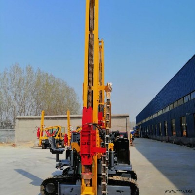 新彤昭4105涡轮增压发动机光伏打桩机厂家定制 履带式打桩机地基 长螺旋光伏打桩机建筑工地