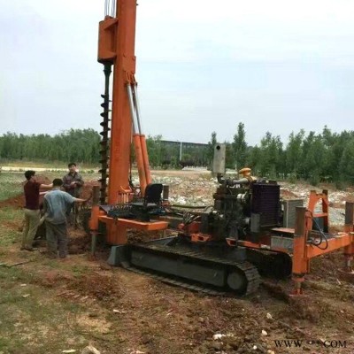 光伏钻机 全液压履带式光伏打桩机 一台 价格及图片 厂家直销 山东济宁越河机械 NT-G300Z