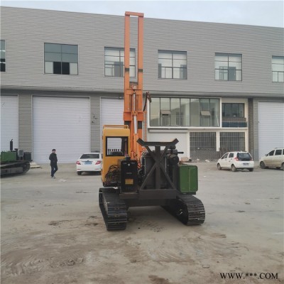 光伏砸桩机 可定制太阳能光伏桩砸桩机 图片 视频 山东 济宁 越河机械 YH-G300Y