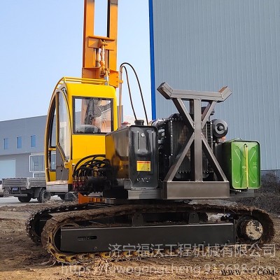 福沃重工 厂家供应履带式光伏工程用打桩机 建筑工地光伏打桩机