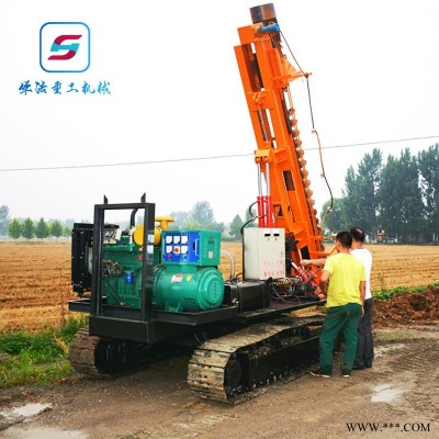 华浩重工厂家供应 工程小型打桩机 新款光伏打桩机 光伏打桩机价格