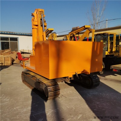 光伏打桩机 挖掘机光伏打孔视频 型号 参数 山东 济宁 越河机械 YH-G300Y