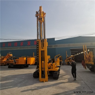 光伏打桩机 履带光伏液压砸桩机价格 型号 参数 山东 济宁 越河机械 YH-G300Y
