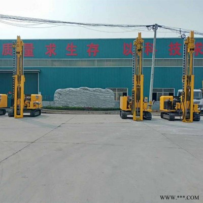 全液压光伏打桩机光伏钢管打桩机零售德建重工自发电光伏打桩机