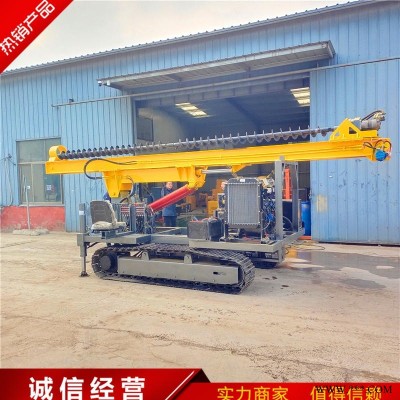履带式液压光伏打桩机 太阳能光伏打桩机 GF-100型长螺旋打桩机