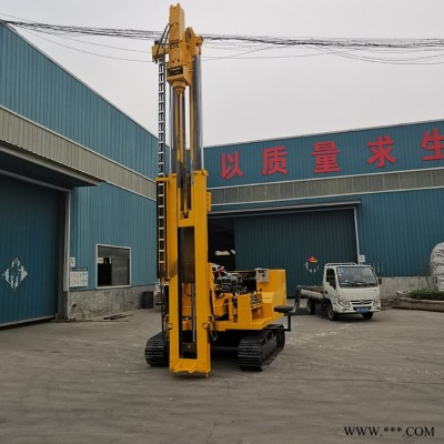 光伏砸桩机 履带光伏液压砸桩机价格 图片 视频 山东 济宁 越河机械 YH-G300Y