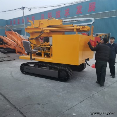 光伏砸桩机 液压光伏打桩机 图片 视频 山东 济宁 越河机械 YH-G300Y