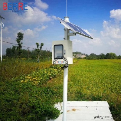 贝尔 太阳能供电 无线控制电动蝶阀 农田灌溉