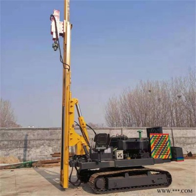 光伏电桩打桩机新型360度旋转光伏锚固打桩机机动灵活德建重工光伏电缆打桩机