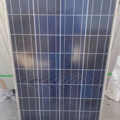 多晶100w二手太阳能电池板家用150w光伏板电瓶充电板野外太阳能光伏发电系统