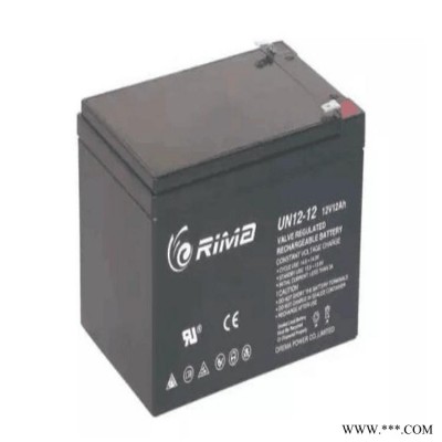 瑞玛蓄电池UN12-12 12V12AH铅酸免维护蓄电池 太阳能/风能设备专用 现货直销
