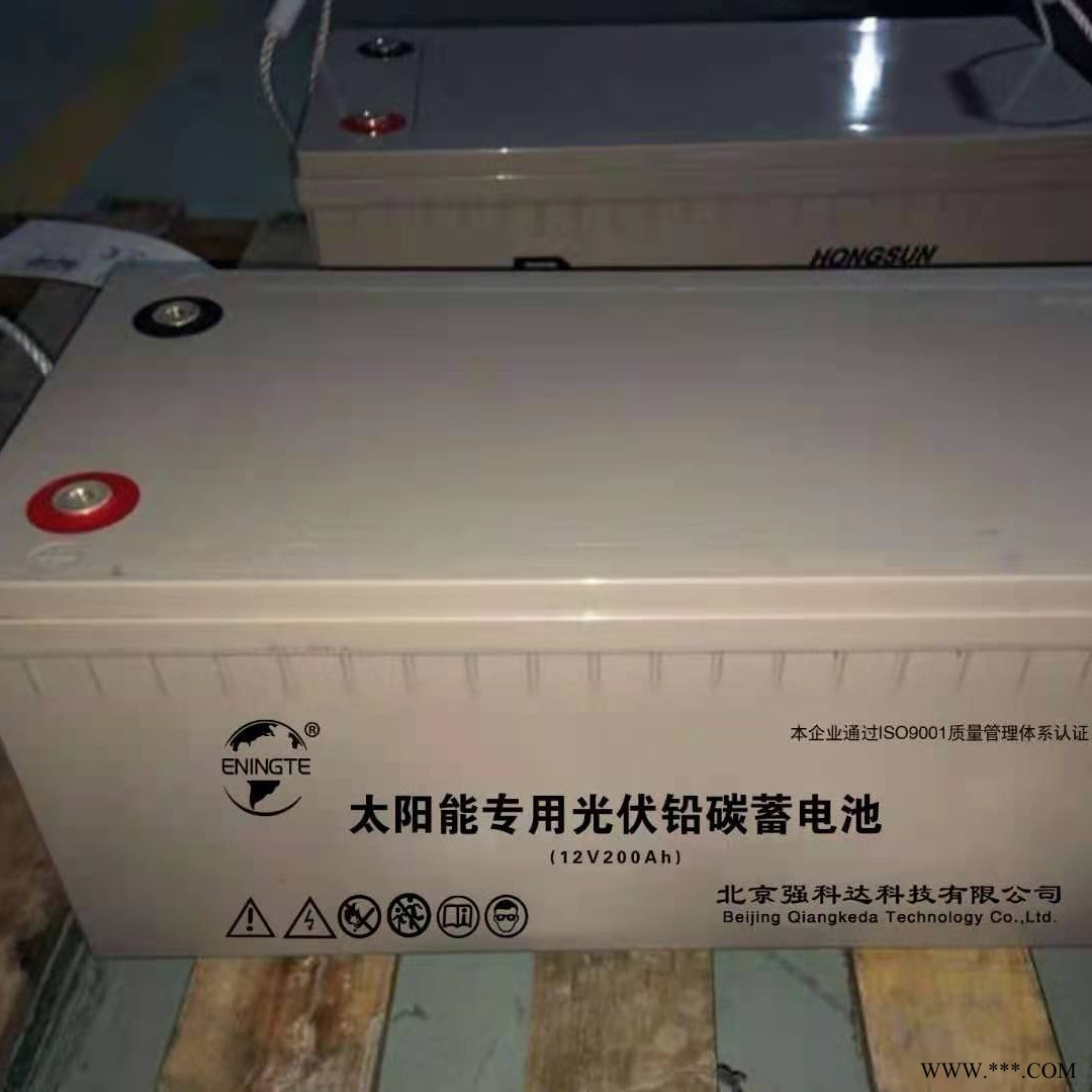 恩英特光伏发电太阳能铅碳蓄电池12V180AH光伏发电系统储能专用