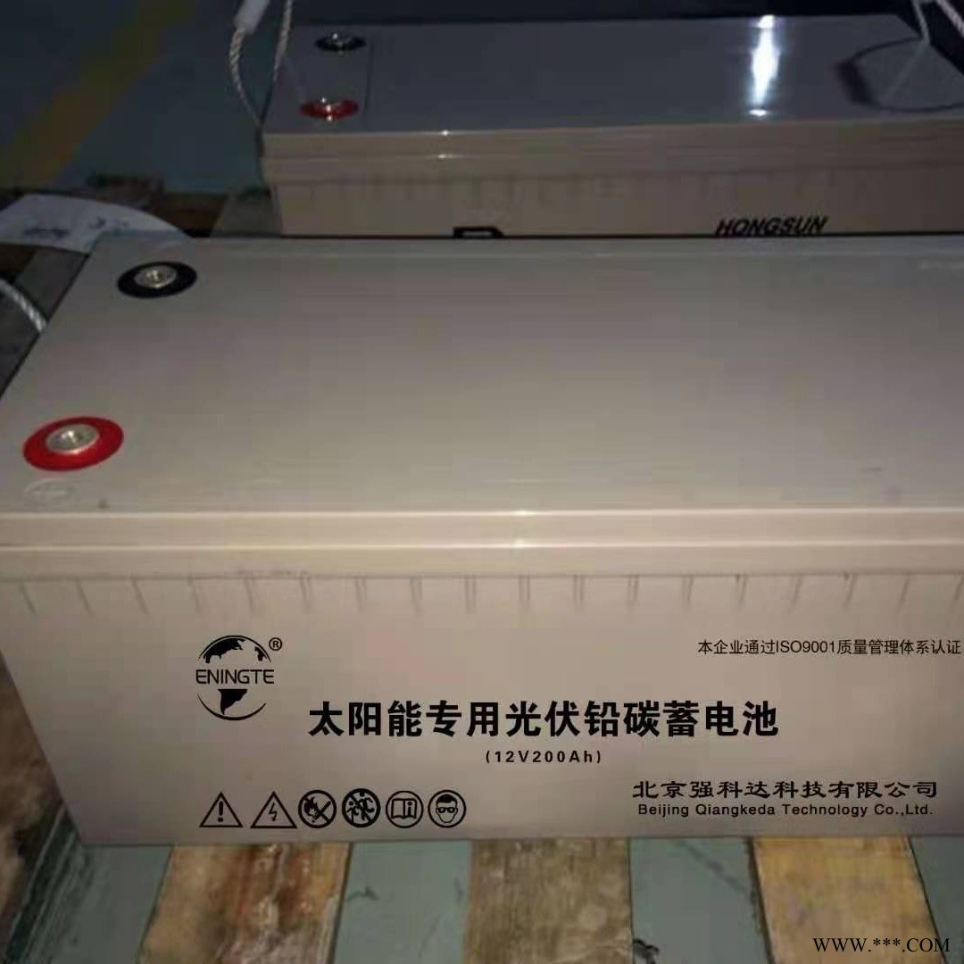 恩英特光伏发电太阳能铅碳蓄电池12V100AH光伏发电系统储能专用