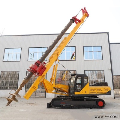 恒沃履带式液压光伏打桩机 光伏工程建筑打桩机 太阳能光伏打桩机