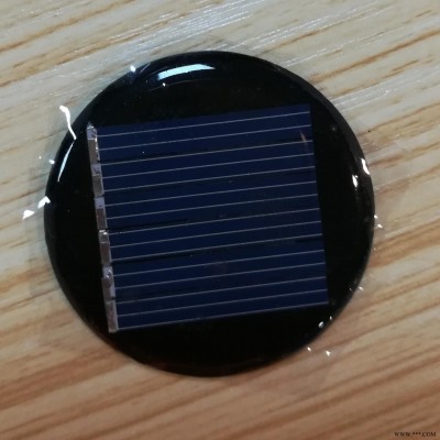 圆形太阳能滴胶板39mm，中德太阳能电池板，太阳能软性电池板