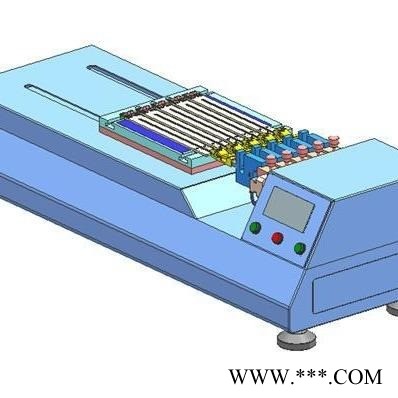 12工位焊带电池片剥离力试验机 九工位电池片拉伸测试仪，太阳能电池片拉伸剥离力试验机