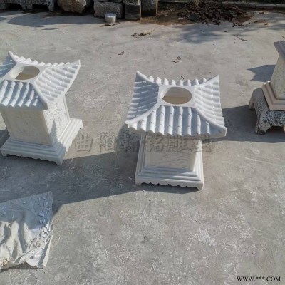 汉白玉太阳能石灯庭院公园广场灯户外太阳能石灯古灯现代石灯