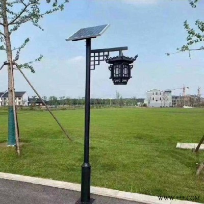 中式仿古灯厂家 3米3.5米单双头灯笼太阳能LED庭院灯 公园小区庭院灯价格