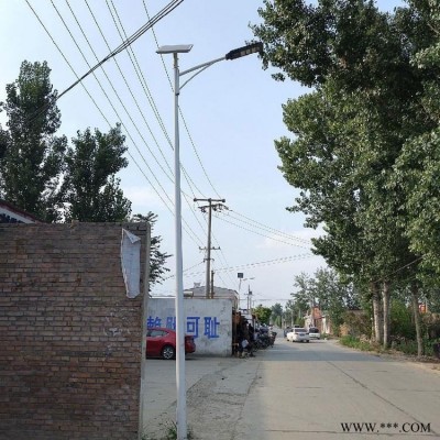 热销单臂太阳能道路灯,户外照明防水道路led太阳能路灯,锥形路灯杆5米6米英谷光电批发