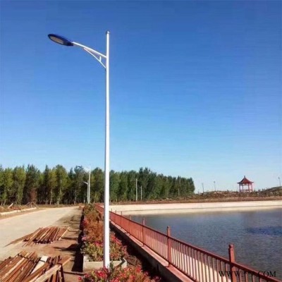 直销美丽农村太阳能路灯 抱箍路灯支持定制 单双臂户外农村太阳能路灯杆规格齐全 英谷光电