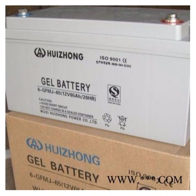 HUIZHONG蓄电池 6-GFM-200 汇众蓄电池12V200AH 太阳能专用胶体电瓶 ups不间断电源