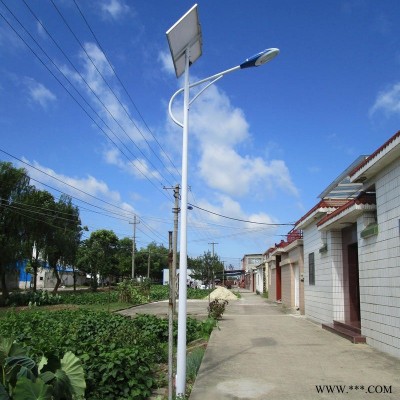 批发新农村建设LED一体化太阳能路灯 户外太阳能庭院路灯 A字臂太阳能路灯 5米6米7米路灯杆 农村太阳能路灯