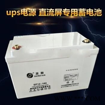 圣阳蓄电池 SP12-100 铅酸蓄电池 12V100AH 免维护电池 太阳能蓄电池 UPS电源电池 EPS电源电池