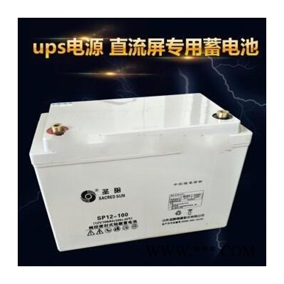 圣阳蓄电池 SP12-100 铅酸蓄电池 12V100AH 免维护电池 太阳能蓄电池 UPS电源电池 EPS电源电池