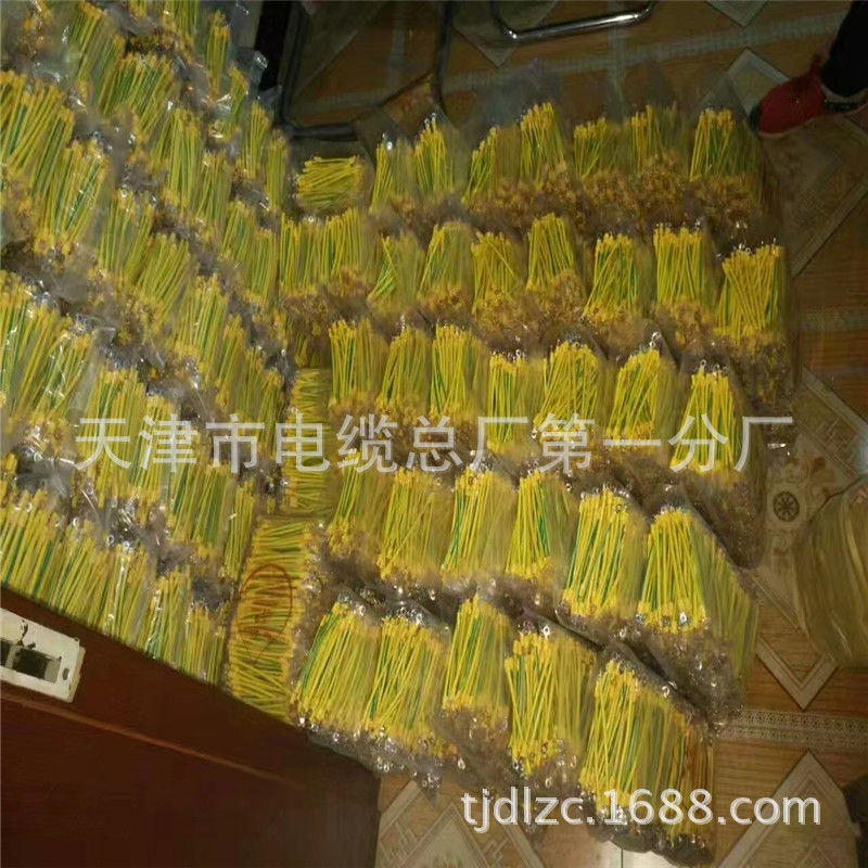 O型端子线2.5 4 6平方光伏接电线黄绿双色太阳能电池板连接线示例图9