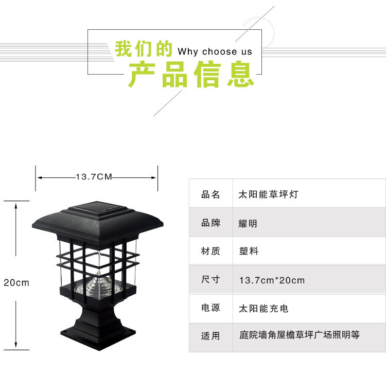 供应   太阳能庭院草坪灯 太阳能插地灯 太阳能草坪灯 多种草坪灯示例图3