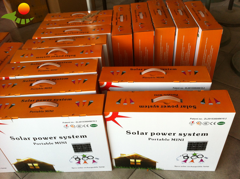 厂家批发太阳能充电灯锂电池LED灯农村家用太阳能室内户外灯3W示例图52