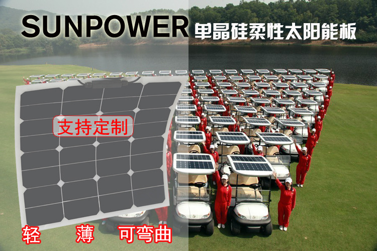 50w太阳能充电器 太阳能充电板 户外太阳能充电 野外作业充电示例图6