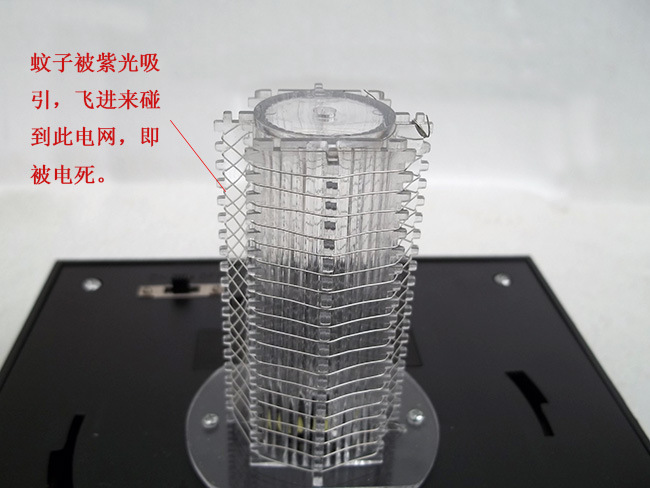 厂家直销 太阳能户外庭院防雨灭蚊灯 LED太阳能方形灭蚊灯两档示例图8