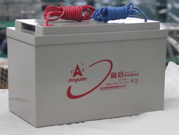 奥冠胶体蓄电池6GFMJ-100 12V100AH蓄电池太阳能 UPS EPS后备电源专用12V100AH电池示例图11