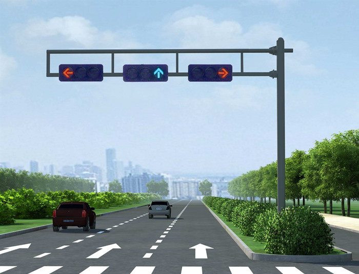 交通信号灯 太阳能交通信号灯 一体化监控信号灯 悬臂式信号灯示例图11