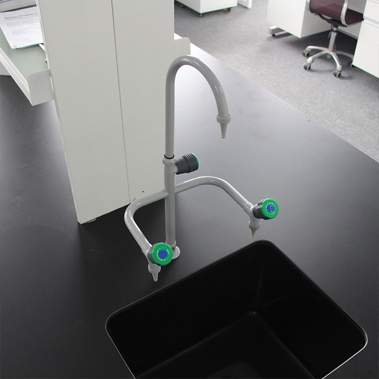实验室清洗设备水槽龙头 冷热洗涤水龙头 PP水槽及三口水龙头定制示例图1